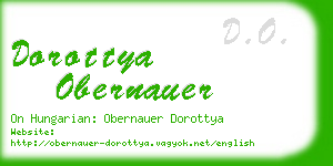 dorottya obernauer business card